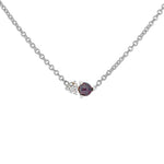 Birthstone & Diamond Necklace