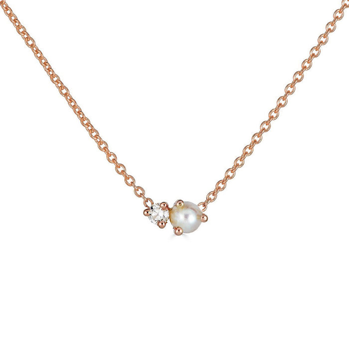 Birthstone & Diamond Necklace