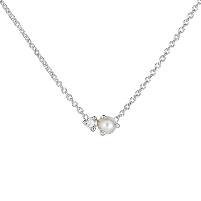 Birthstone & Diamond Necklace