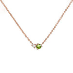 Birthstone & Diamond Necklace