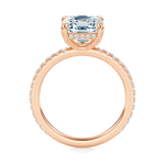 Baxter Pavé Hidden Halo Engagement Ring Setting