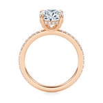 Baxter Pavé Hidden Halo Engagement Ring Setting