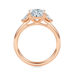 Ann Three-Stone Diamond Engagement Ring Setting