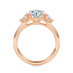 Ann Three-Stone Diamond Engagement Ring Setting
