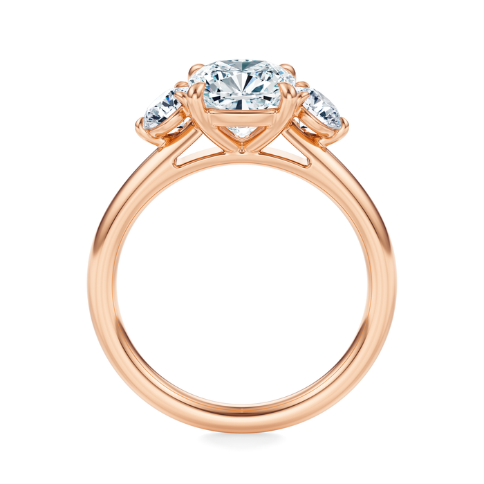 Elizabeth Three-Stone Diamond Engagement Ring Setting