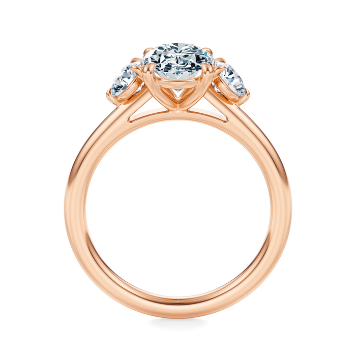 Elizabeth Three-Stone Diamond Engagement Ring Setting