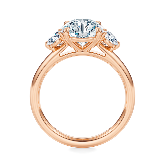 Elizabeth Three-Stone Diamond Engagement Ring Setting
