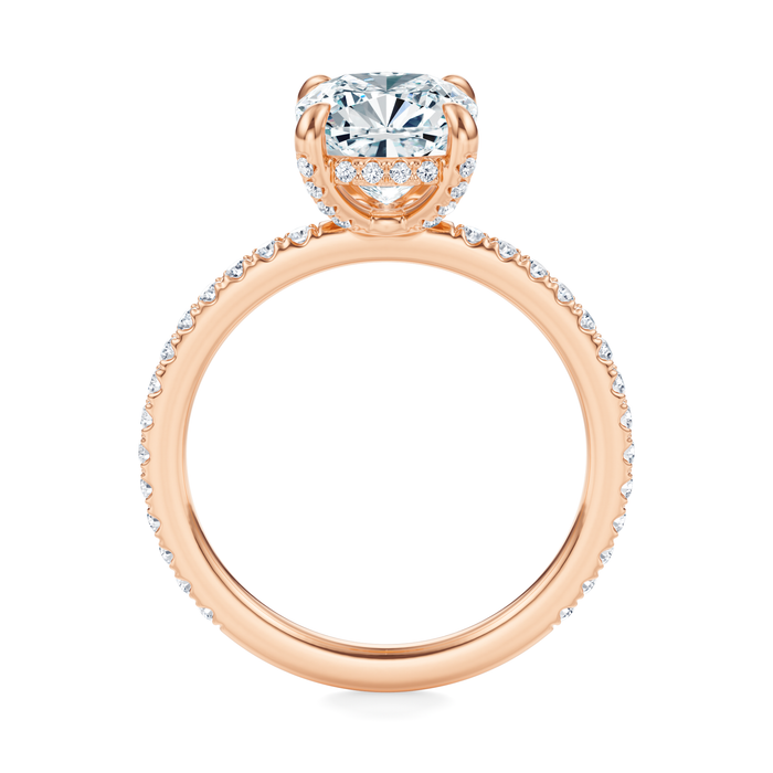 Baxter Pavé Hidden Halo Engagement Ring Setting