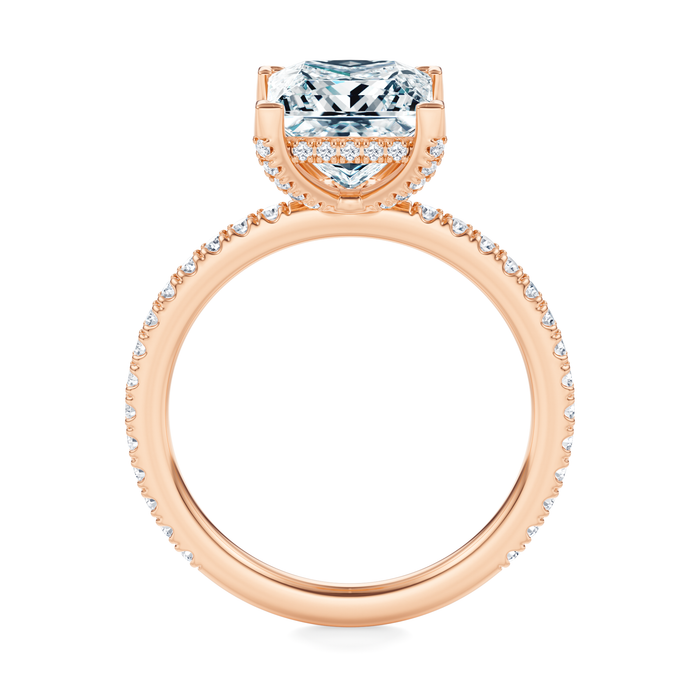 Baxter Pavé Hidden Halo Engagement Ring Setting