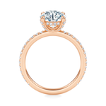Baxter Pavé Hidden Halo Engagement Ring Setting