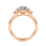 Ann Three-Stone Diamond Engagement Ring Setting