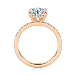 Baxter Pavé Hidden Halo Engagement Ring Setting