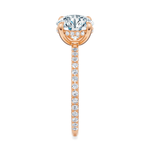 Baxter Pavé Hidden Halo Engagement Ring Setting