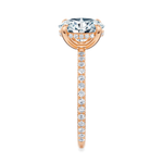 Baxter Pavé Hidden Halo Engagement Ring Setting