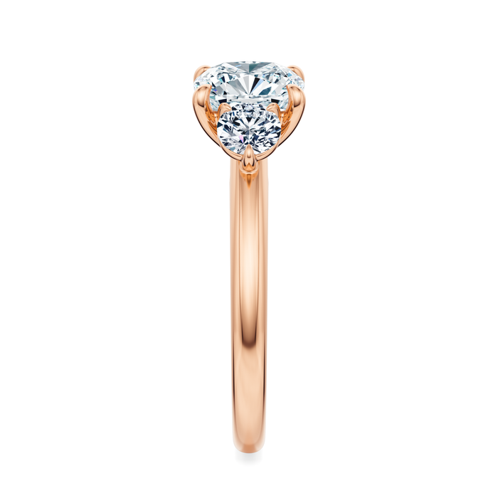 Elizabeth Three-Stone Diamond Engagement Ring Setting