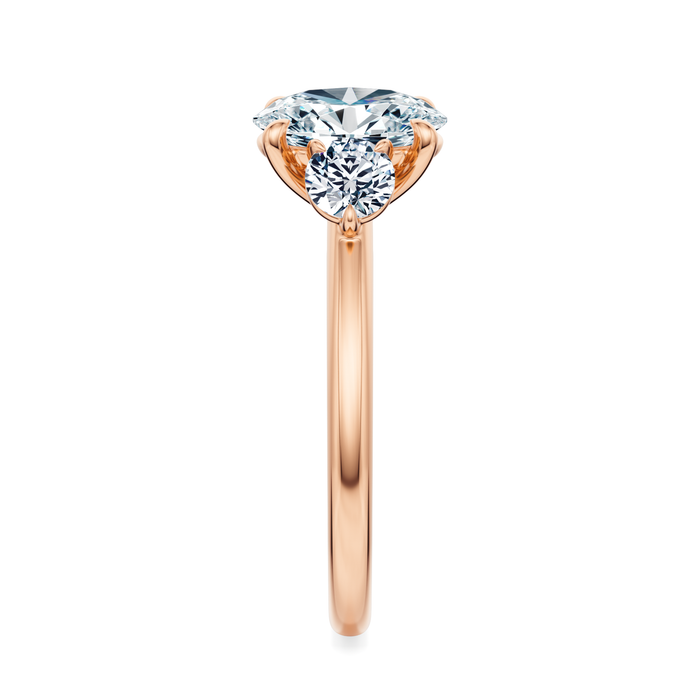 Elizabeth Three-Stone Diamond Engagement Ring Setting