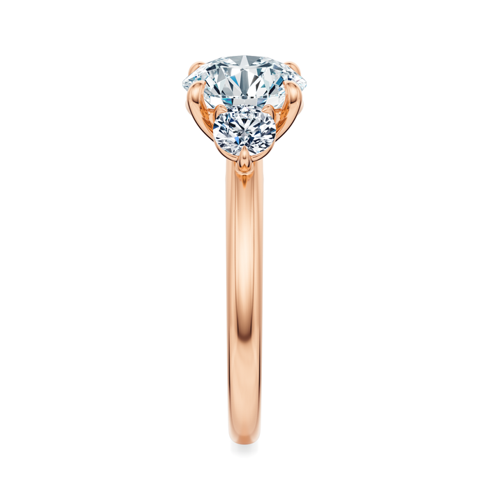 Elizabeth Three-Stone Diamond Engagement Ring Setting