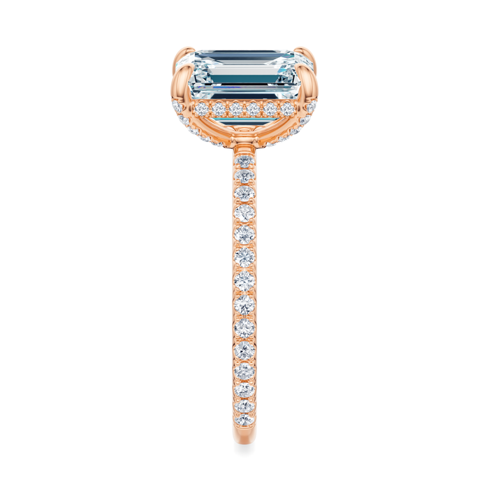 Baxter Pavé Hidden Halo Engagement Ring Setting