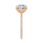 Baxter Pavé Hidden Halo Engagement Ring Setting