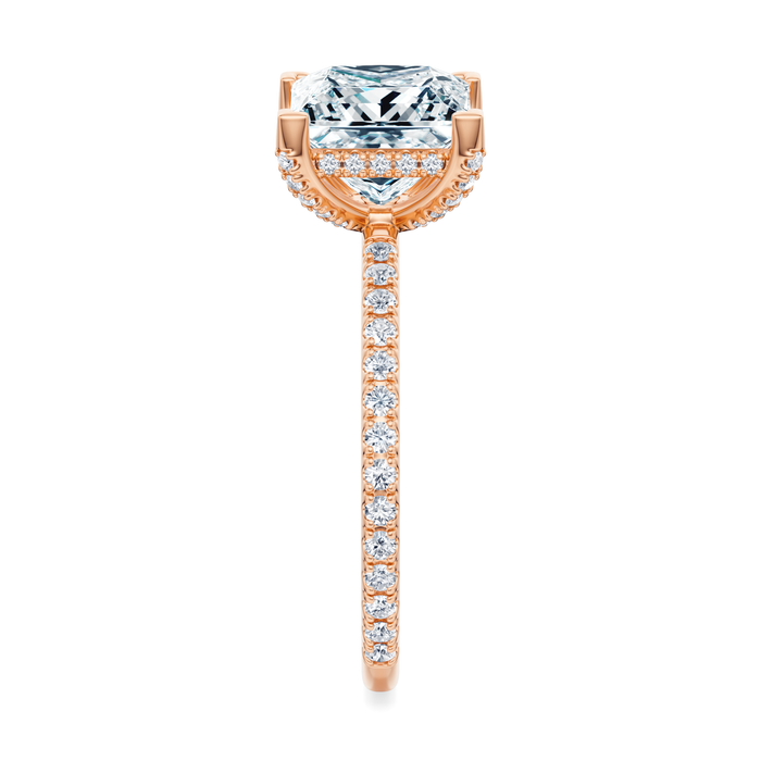 Baxter Pavé Hidden Halo Engagement Ring Setting