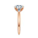 Ann Three-Stone Diamond Engagement Ring Setting