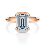 Ludlow Half Bezel Engagement Ring Setting