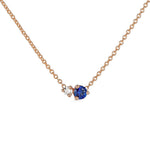 Birthstone & Diamond Necklace