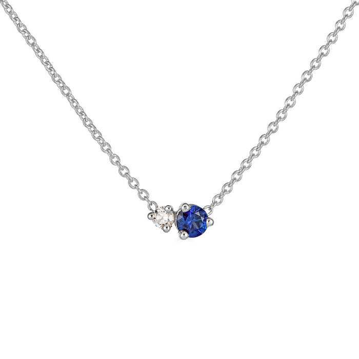 Birthstone & Diamond Necklace