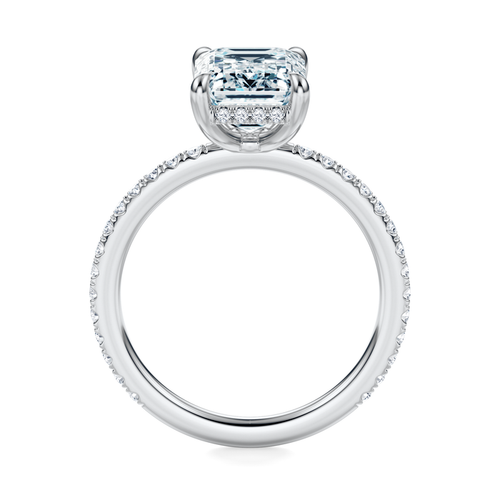 Baxter Pavé Hidden Halo Engagement Ring Setting