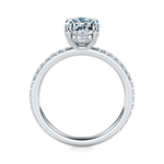 Baxter Pavé Hidden Halo Engagement Ring Setting