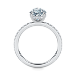 Baxter Pavé Hidden Halo Engagement Ring Setting