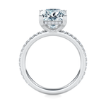Baxter Pavé Hidden Halo Engagement Ring Setting