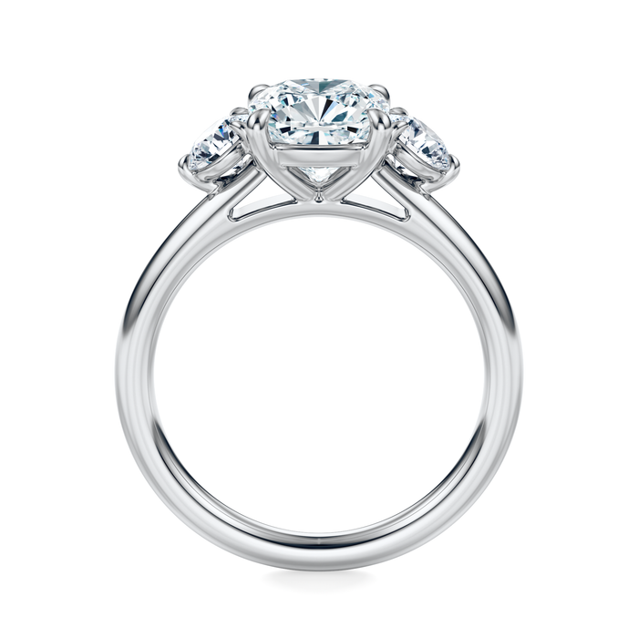 Elizabeth Three-Stone Diamond Engagement Ring Setting
