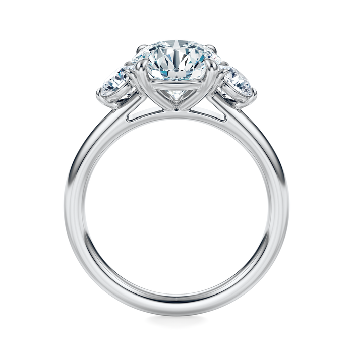 Elizabeth Three-Stone Diamond Engagement Ring Setting