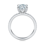 Baxter Pavé Hidden Halo Engagement Ring Setting