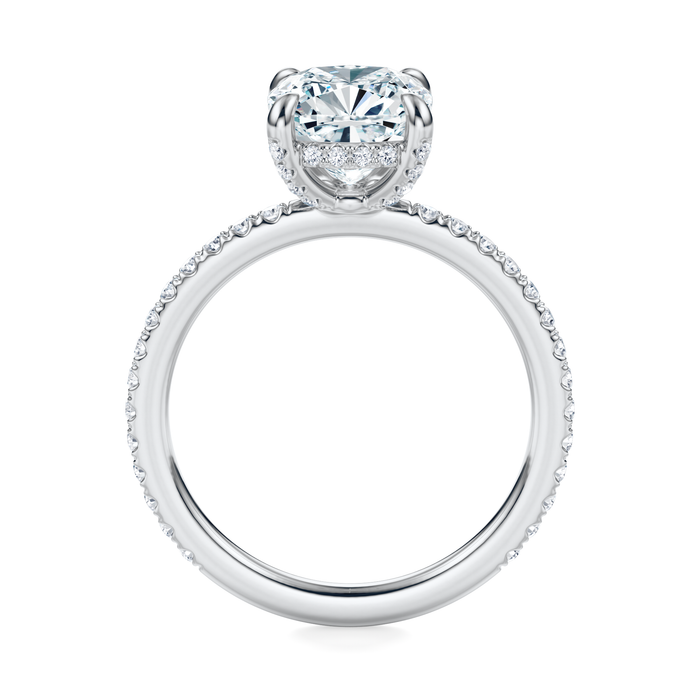 Baxter Pavé Hidden Halo Engagement Ring Setting