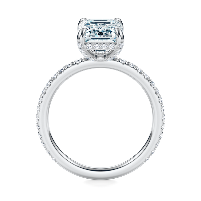 Baxter Pavé Hidden Halo Engagement Ring Setting