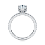 Baxter Pavé Hidden Halo Engagement Ring Setting