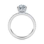 Baxter Pavé Hidden Halo Engagement Ring Setting