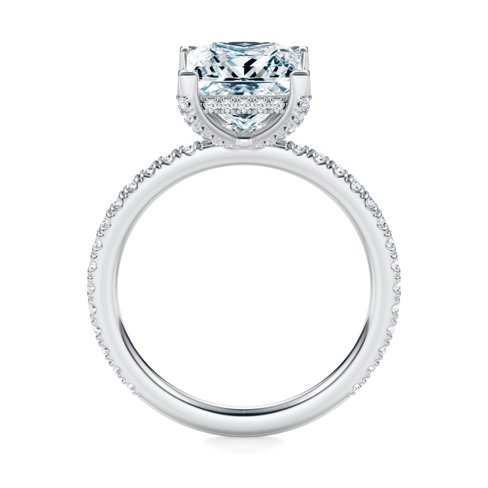 Baxter Pavé Hidden Halo Engagement Ring Setting