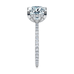Baxter Pavé Hidden Halo Engagement Ring Setting