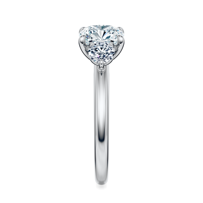 Elizabeth Three-Stone Diamond Engagement Ring Setting