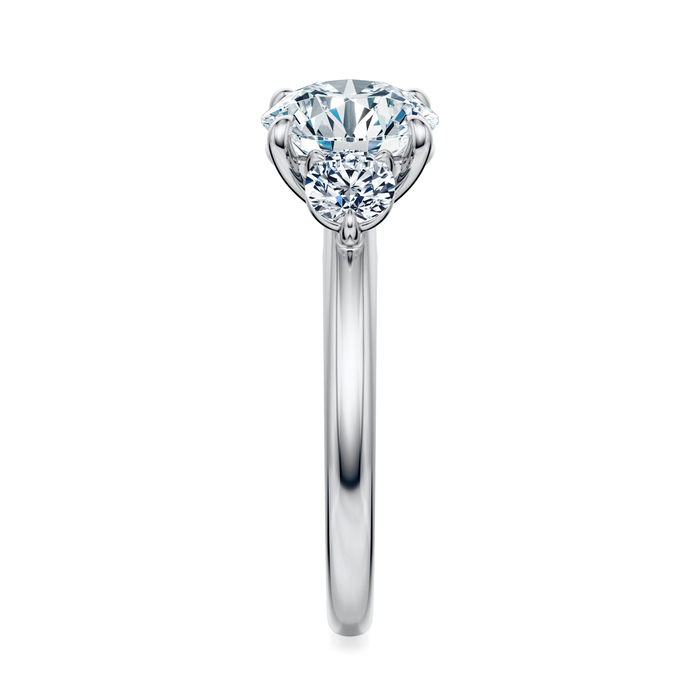 Elizabeth Three-Stone Diamond Engagement Ring Setting