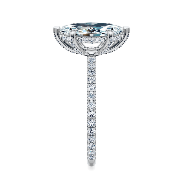 Baxter Full Pavé Engagement Ring Setting
