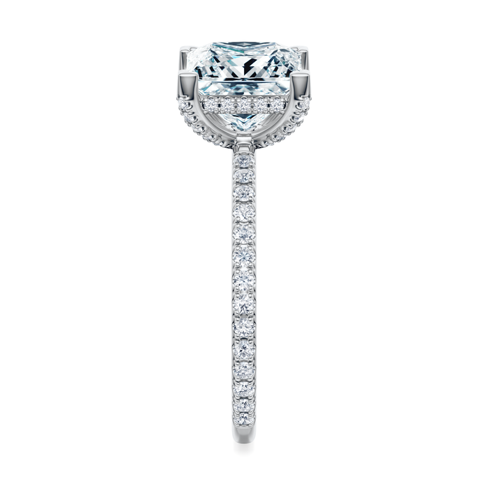 Baxter Pavé Hidden Halo Engagement Ring Setting