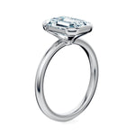 Ludlow Half Bezel Engagement Ring Setting