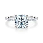 Baxter Pavé Hidden Halo Engagement Ring Setting