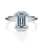 Ludlow Half Bezel Engagement Ring Setting