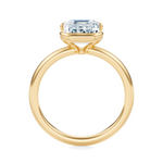 Ludlow Half Bezel Engagement Ring Setting