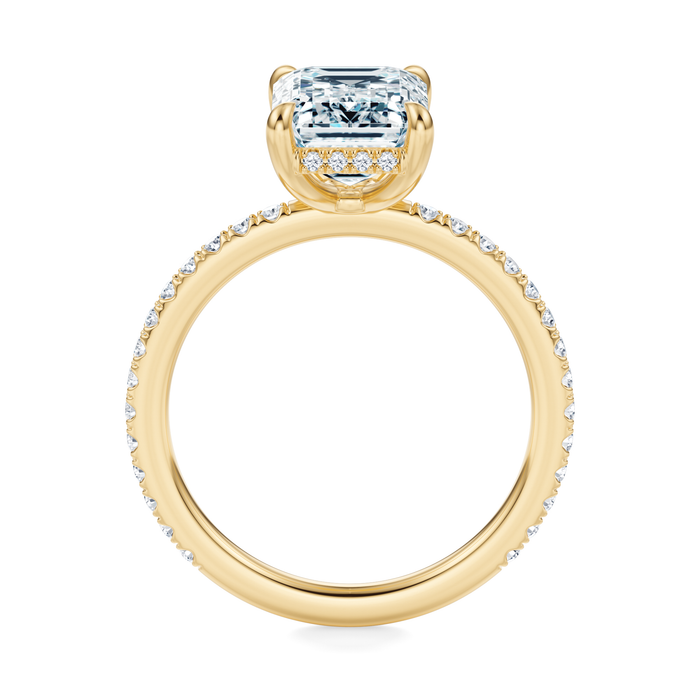 Baxter Pavé Hidden Halo Engagement Ring Setting